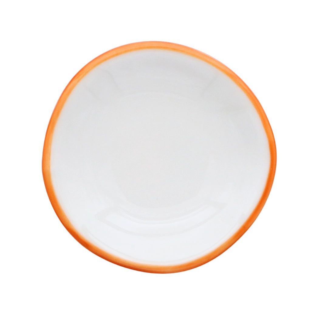 Minimal Colored Rim Ring Dish - Orange