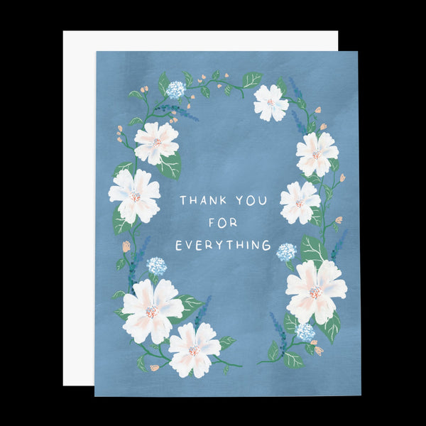 Thank You For Everything Flowers Greeting Card