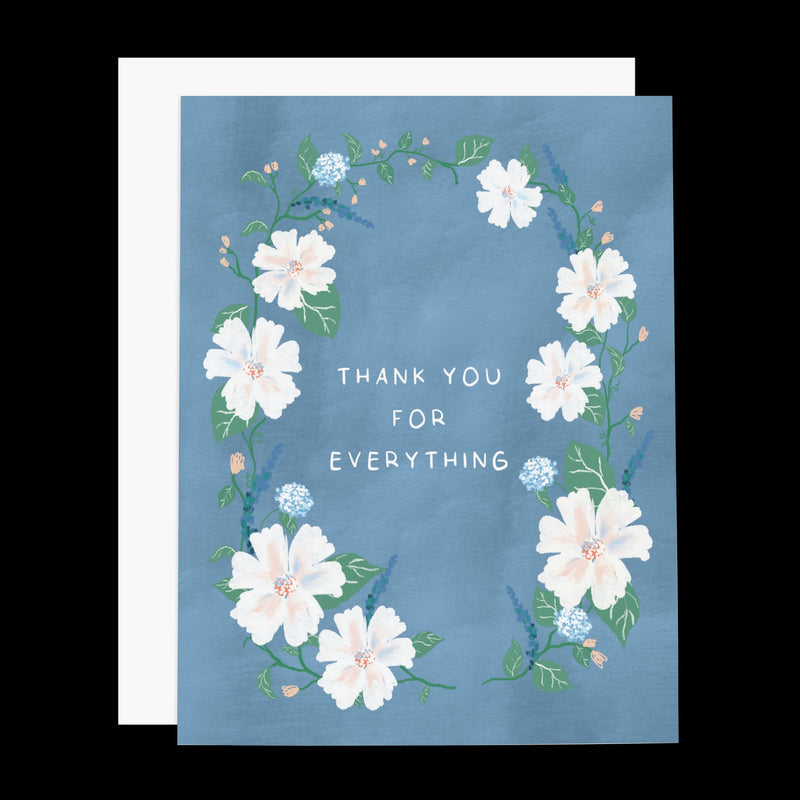 Thank You For Everything Flowers Greeting Card