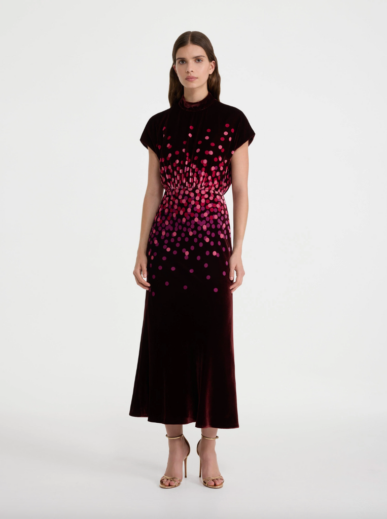 Saloni Fabienne-B Dress - Starlight Berry