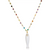 Rainbow Fish Charm Necklace - White