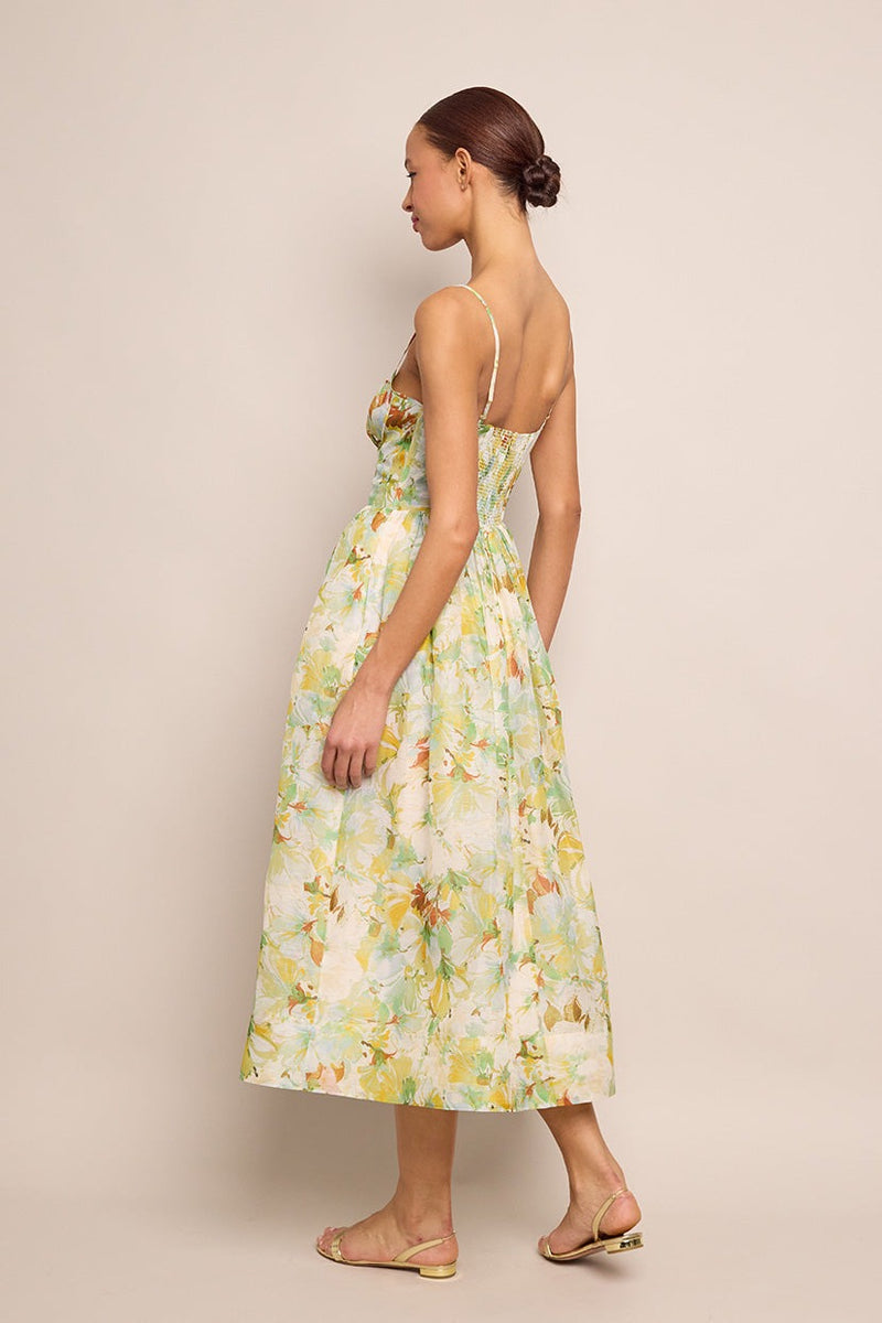 Alba Midi Dress - Terra Light Blue