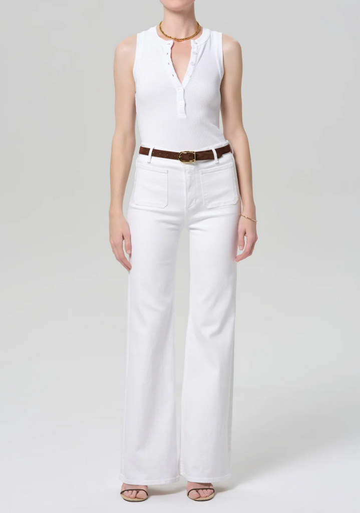 Citizens Of Humanity Kimberly Patch Pocket Flare - Soft White