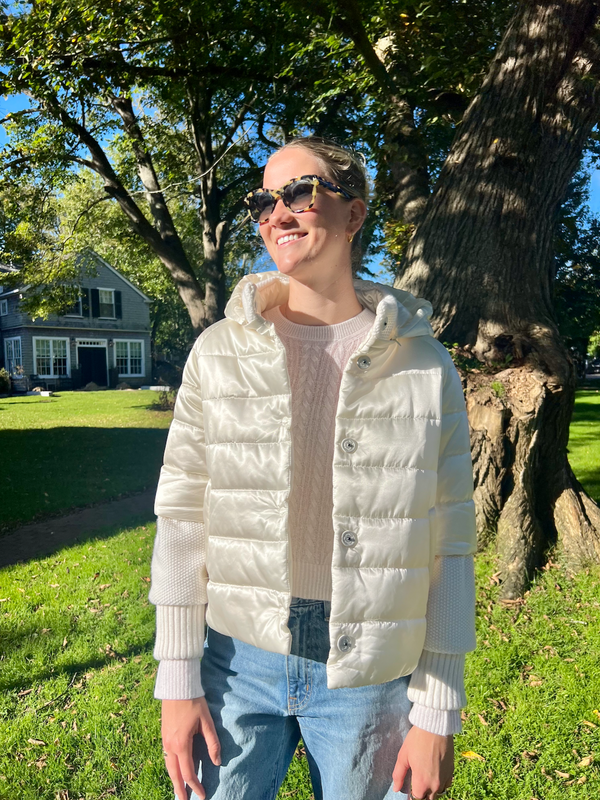 Bridgette Quilted Jacket - White