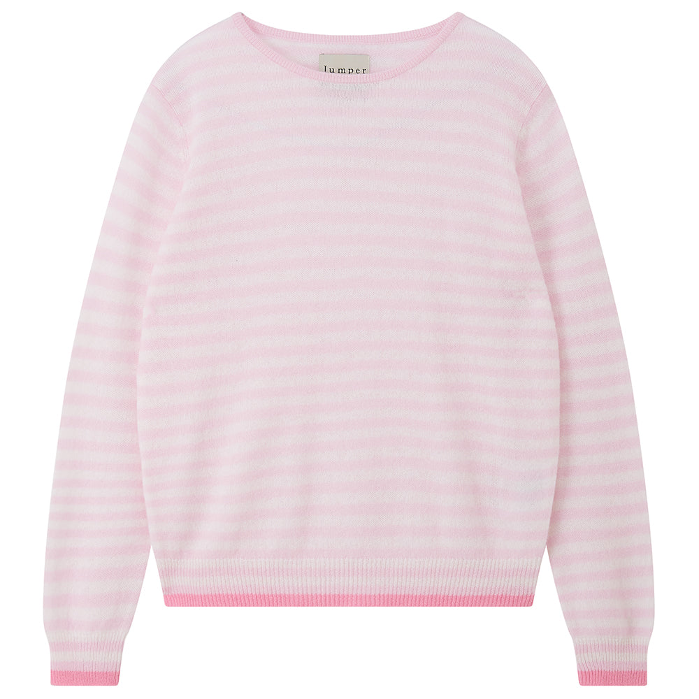 Tipped Little Stripe Crew