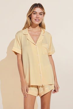 Gisele Relaxed Short PJ Set - Sunrise/Ivory