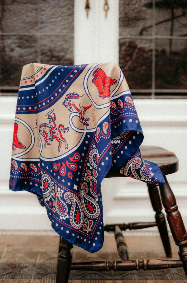 Large Silk Rodeo Scarf
