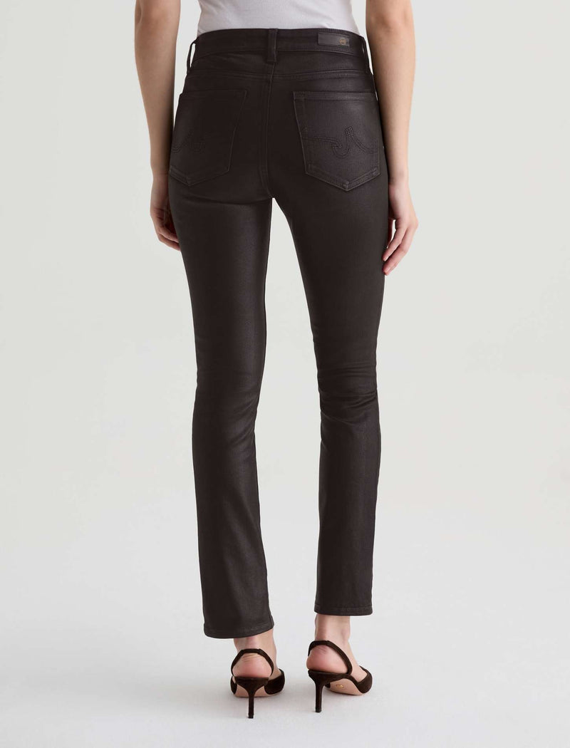 Mari Slim Straight - Leatherette Super Black