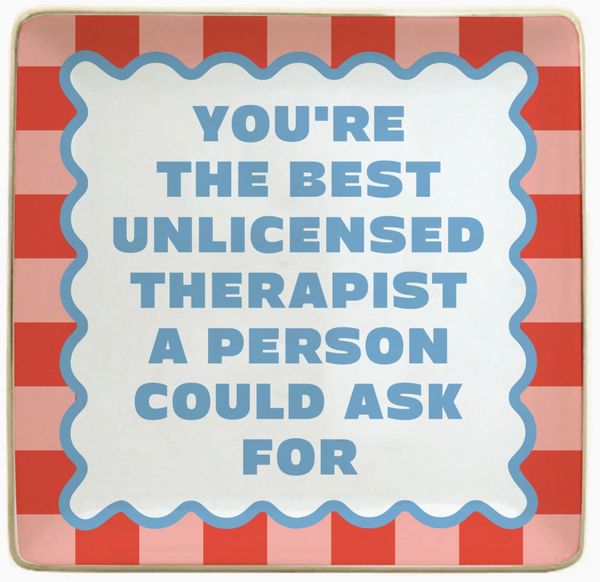 Best Unlicensed Therapist Ceramic Trinket Tray