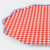 Red Gingham Paper Dinner Plates