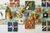 Square Scallop Cheese Board & Cheese Markers - Small