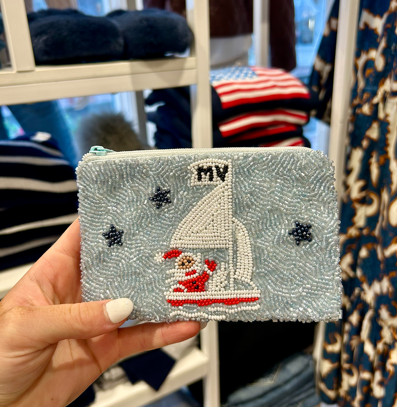 Sailboat Santa Coin Purse