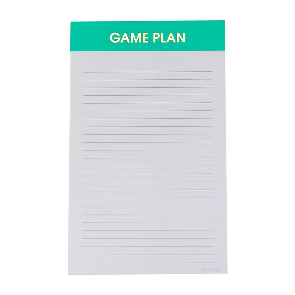 Game Plan Notepad