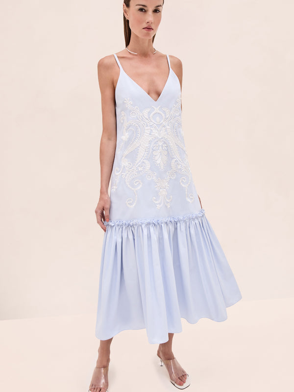 Aniya Dress - Light Blue Rhapsody