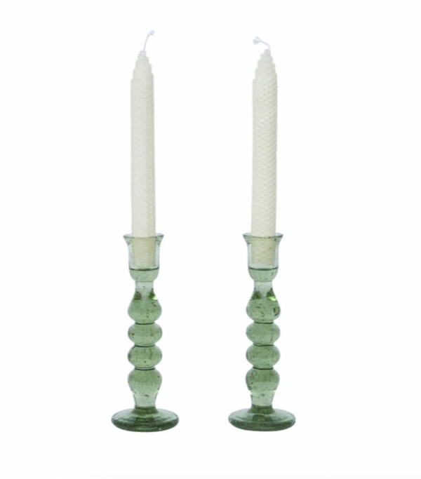 Provence 7" Candlestick Set - Basil