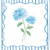 Blue Hydrangeas Mahjong Mat
