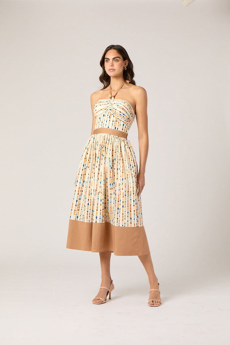 Serene Dress - Ivory Multi