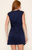 Halden Draped Mini Dress - Navy