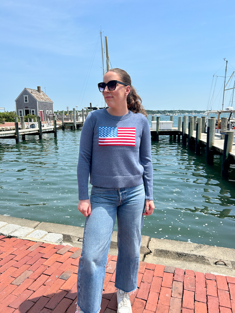 Nell MVY American Flag Sweater