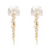 Hakuro Ivory Mother of Pearl and Pearl Long Drops