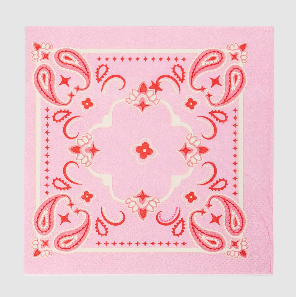 Bandana Print Cocktail Napkins
