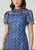 Midnight Martine Dress - Indigo/Ivory/Navy
