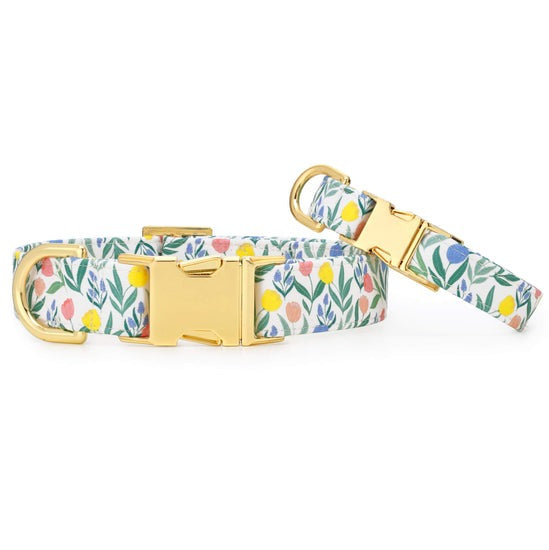 Foggy Dog Tulip Garden Dog Collar