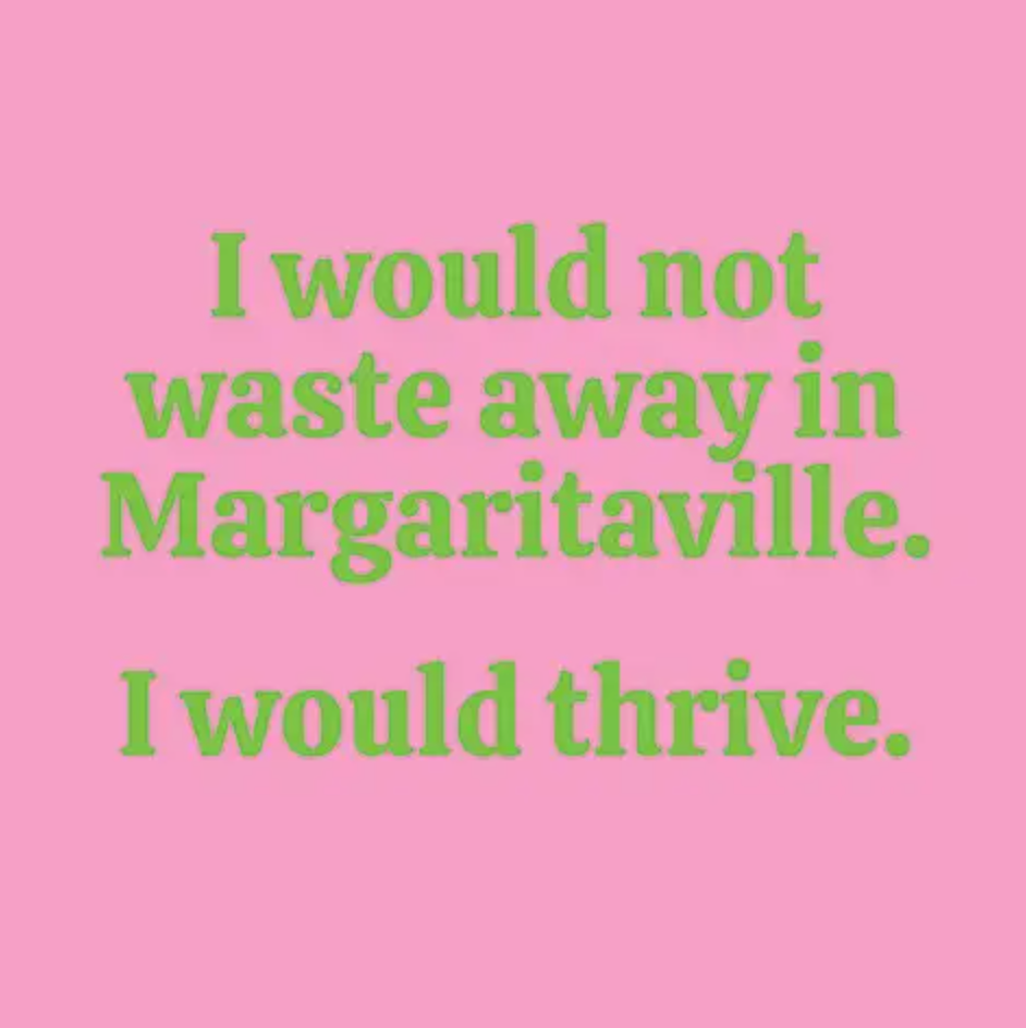 Waste Away Margaritaville Funny Cocktail Napkins