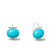 Statement Making Large Pebble Pearl Earrings - Sterling Silver