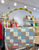 Checkerboard Beaded Handbag