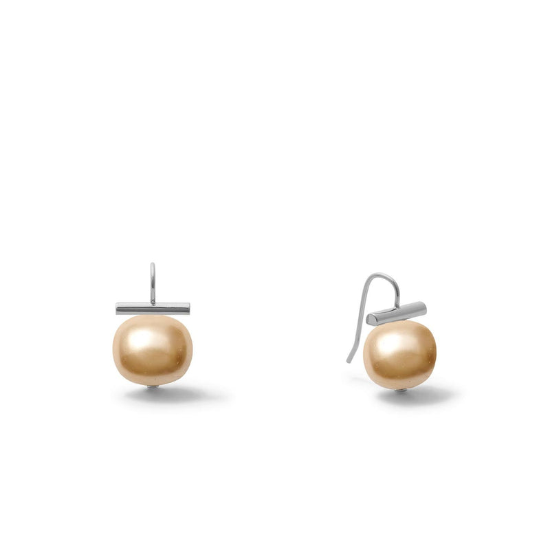 Petite + Sweet Baby Pebble Pearl Earrings - Sterling Silver