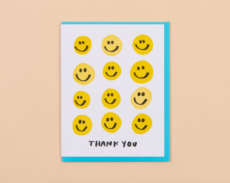 Smiley Thanks Card