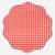 Red Gingham Paper Dinner Plates