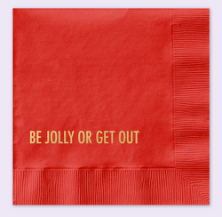 Be Jolly Holiday Cocktail Napkins