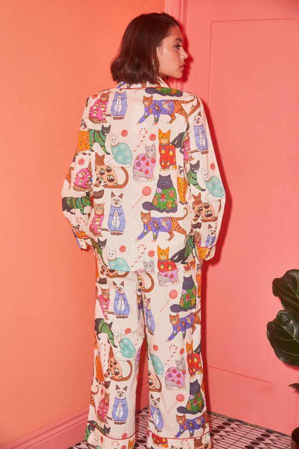Karen Mabon Have Yourself A Meowy Christmas Pyjama Set