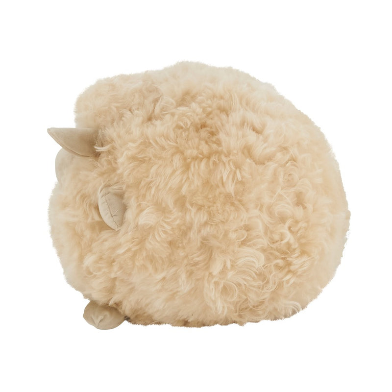 Lamby Stuffed Round Pillow - Natural