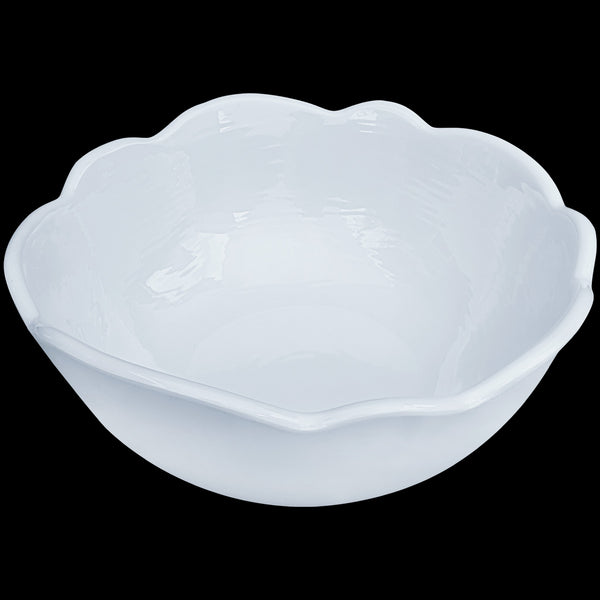 Scalloped Soup/Cereal Bowl Set - White