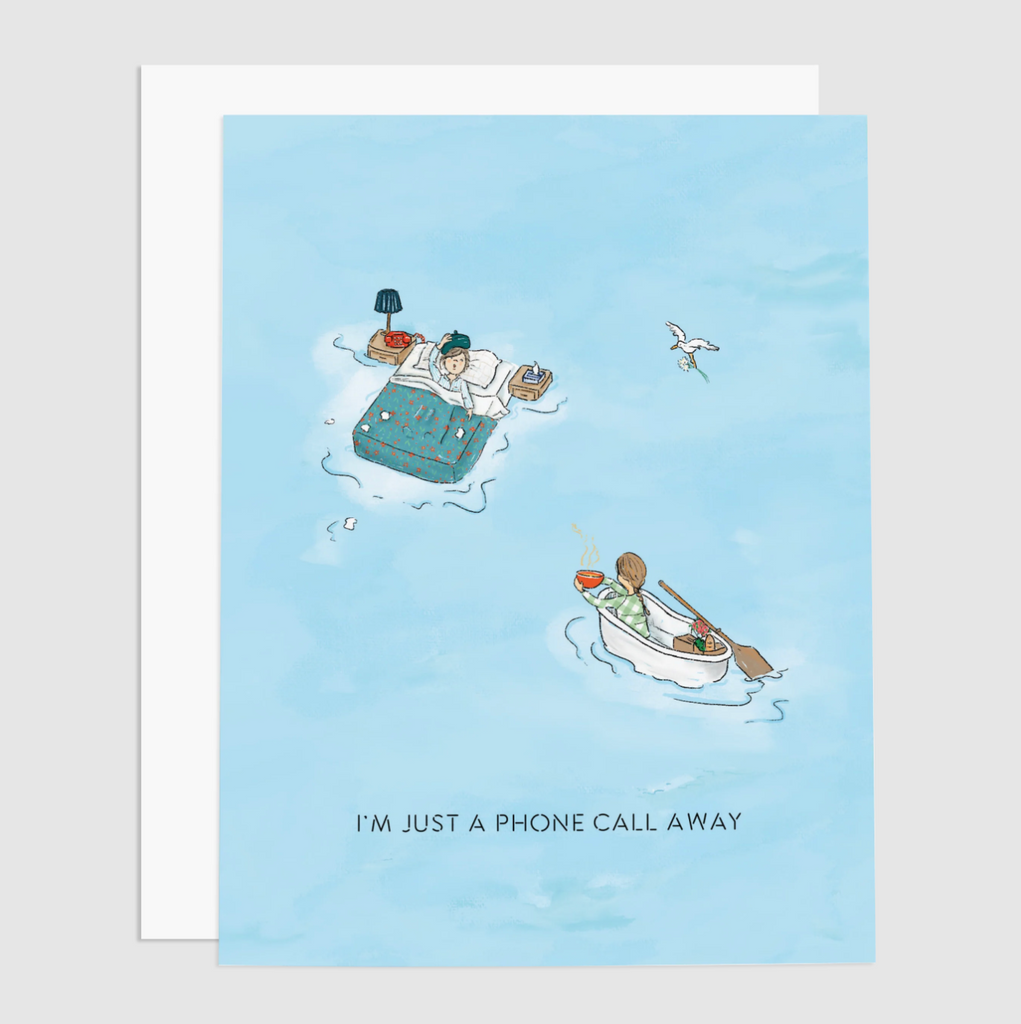 Just A Phone Call Away Greeting Card