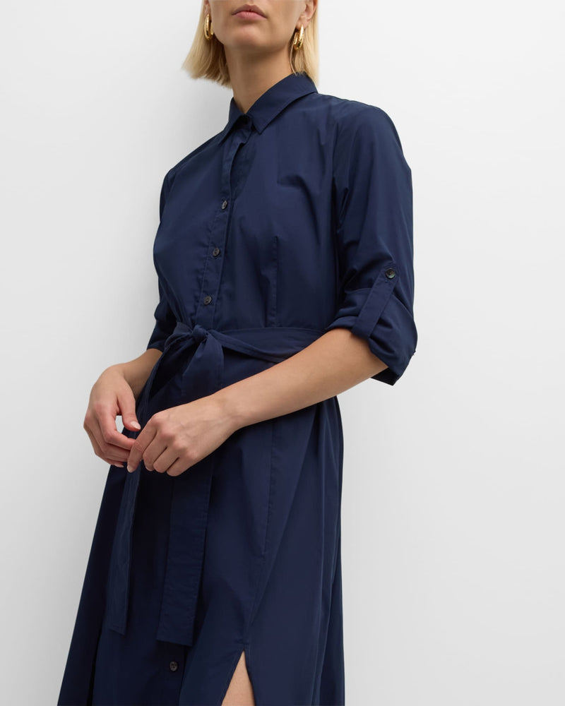 Laine Weathercloth Dress - Navy