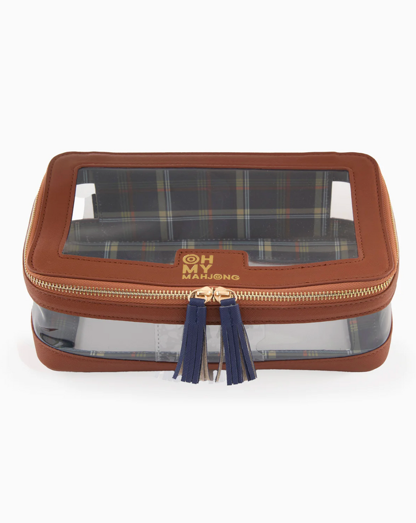 Cognac Mahjong Tile Storage Bag