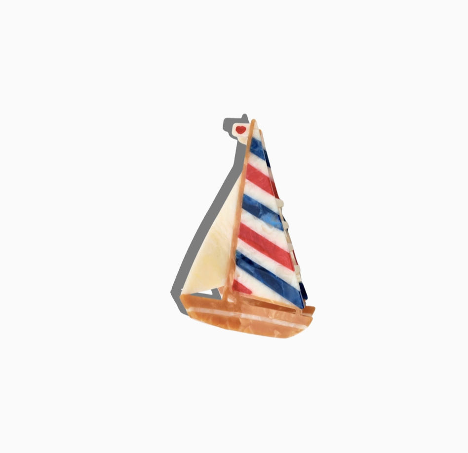 Sailboat Claw Hair Clip