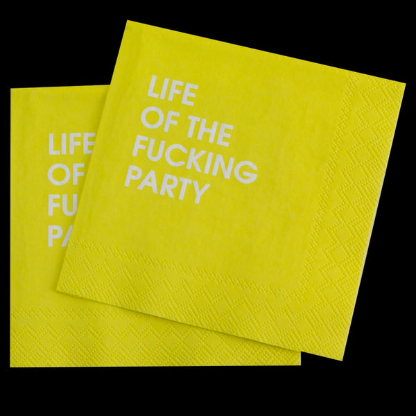 Life Of The Fucking Party Cocktail Napkins