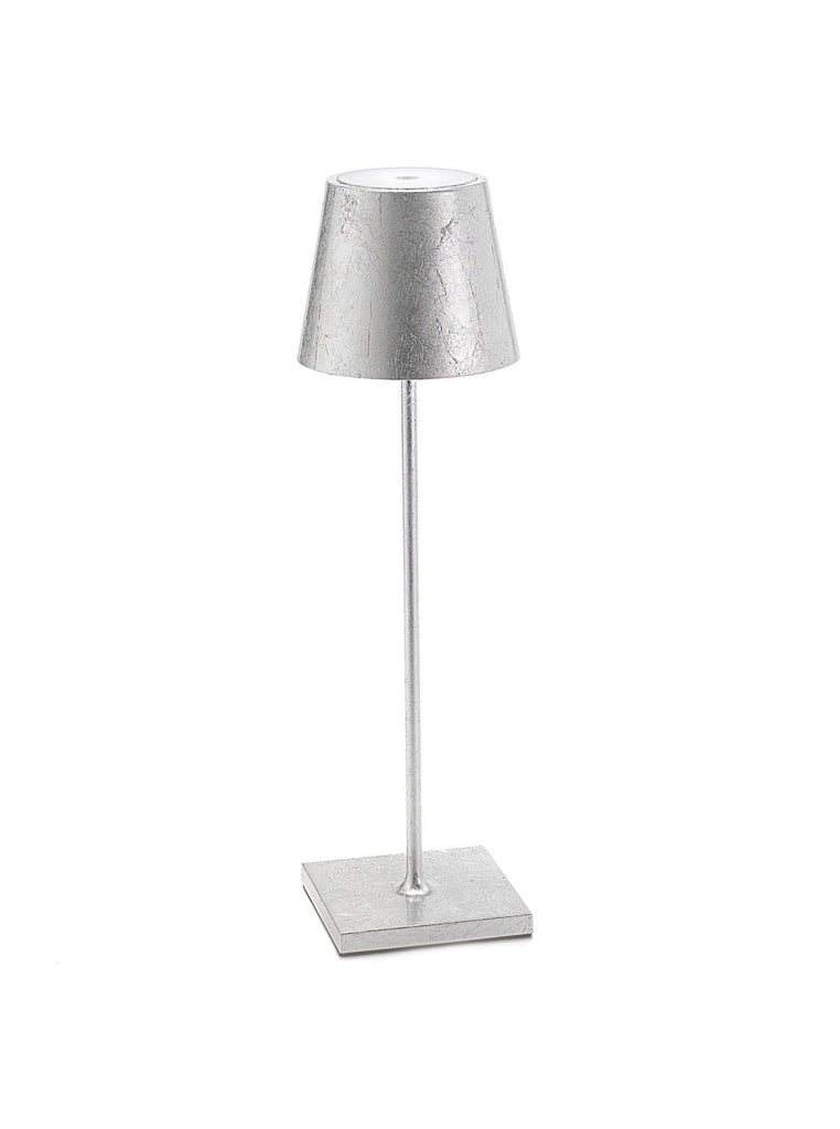 Zafferano Poldina Pro Table Lamp - Silver Leaf