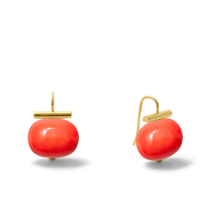 Statement Making Large Pebble Pearl Earrings
