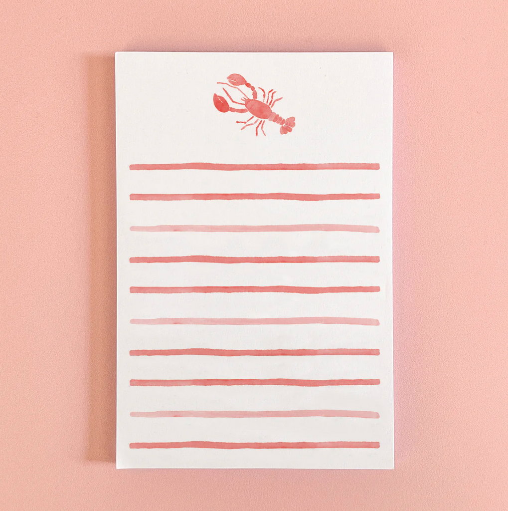 Watercolor Lobster Notepad