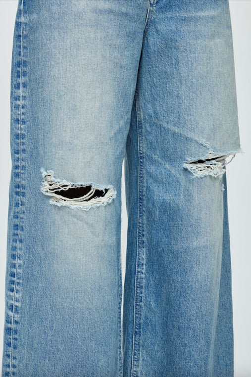 Hempstead Super Wide Pants - Light Blue