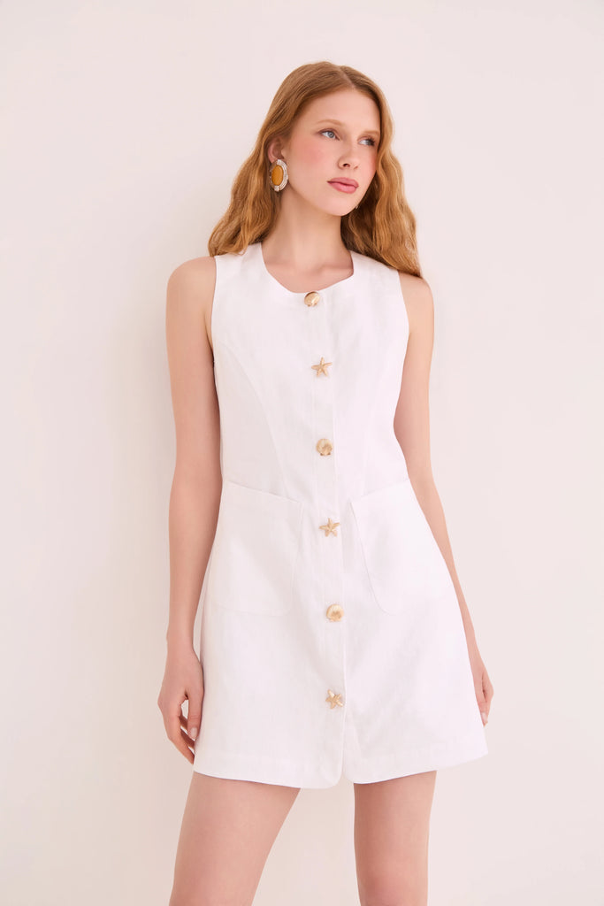 Cara Cara Rhapsody Dress - White