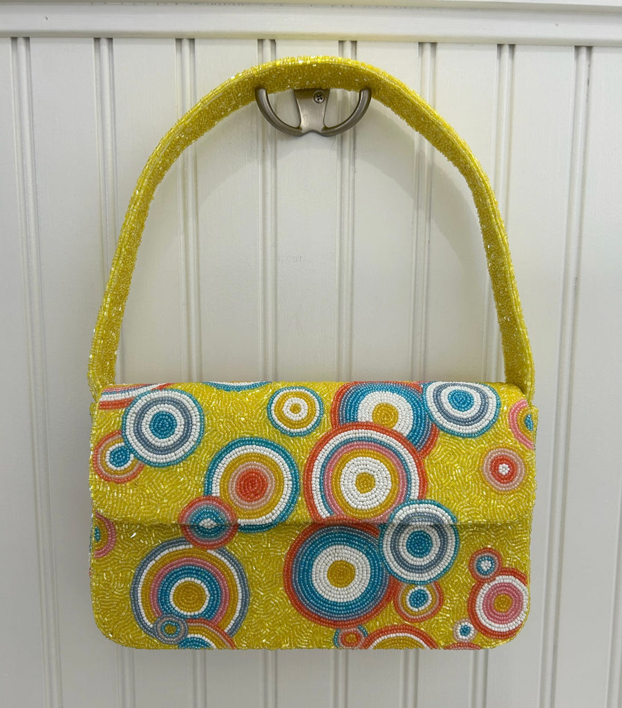 Moyna Circles Beaded Handbag