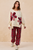 Side Lines Plaid Track Pants - Red