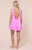 Juliet Dunn Ric Rac Poplin Low Back Mini Dress - Hibiscus